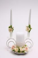 Свадебные свечи с цветами