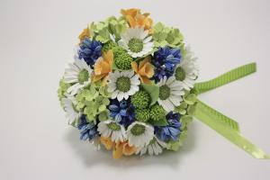 Свадебный букет с полевыми цветами